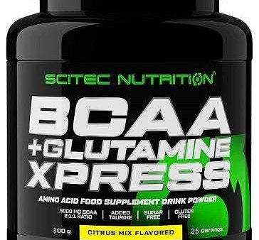 SciTec BCAA + Glutamine XPress, Citrus Mix - 300 grams For Discount