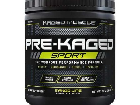 Kaged Muscle Pre-Kaged Sport, Mango Lime - 266 grams Hot on Sale