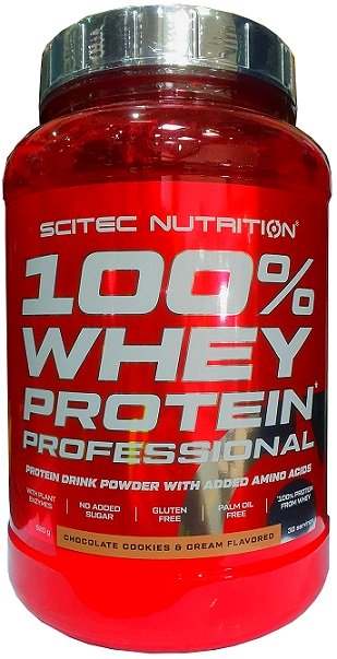 SciTec 100% Whey Protein Professional, Chocolate Cookies & Cream - 920 grams Fashion