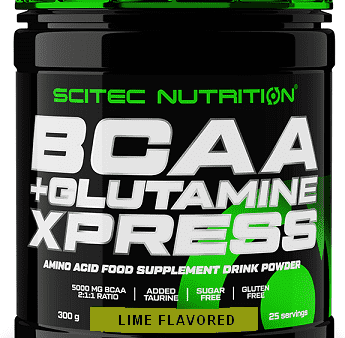 SciTec BCAA + Glutamine XPress, Lime - 300 grams For Cheap