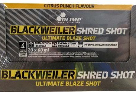 Olimp Nutrition Blackweiler Shred Shot, Citrus Punch - 20 x 60 ml on Sale