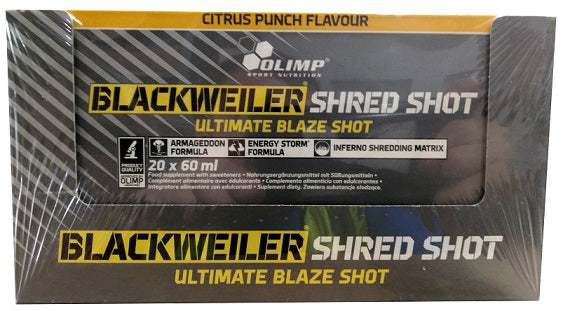 Olimp Nutrition Blackweiler Shred Shot, Citrus Punch - 20 x 60 ml on Sale