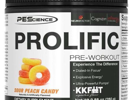 PEScience Prolific, Sour Peach Candy - 280 grams For Cheap