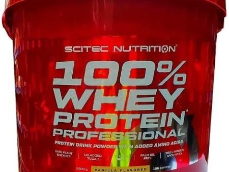 SciTec 100% Whey Protein Professional, Strawberry - 5000 grams Cheap