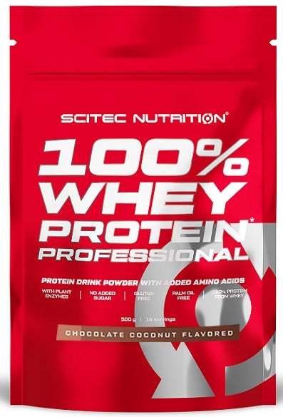 SciTec 100% Whey Protein Professional, Chocolate Coconut - 500 grams Supply