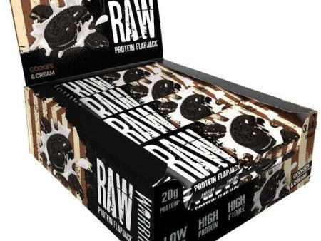 Warrior Raw Protein Flapjack, Cookies & Cream - 12 bars Online Sale