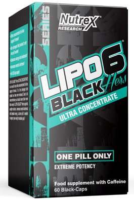 Nutrex Lipo-6 Black Hers Ultra Concentrate with Caffeine - 60 caps For Sale