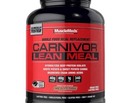 MuscleMeds Carnivor Lean Meal, Chocolate Fudge - 1898 grams Online Hot Sale