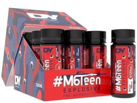 Dorian Yates #M6Teen Explosive Pre-Workout Shot, Peach - 12 x 60ml on Sale