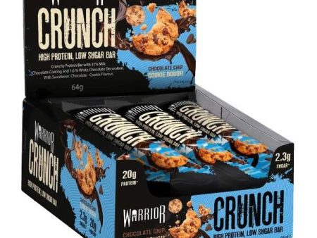 Warrior Crunch Bar, Chocolate Chip Cookie Dough - 12 bars Discount