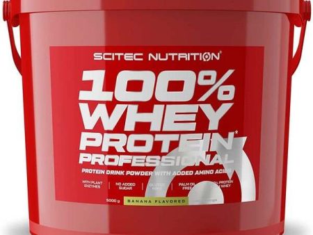 SciTec 100% Whey Protein Professional, Banana - 5000 grams Online