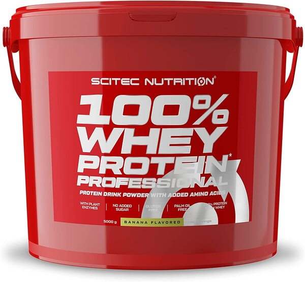 SciTec 100% Whey Protein Professional, Banana - 5000 grams Online