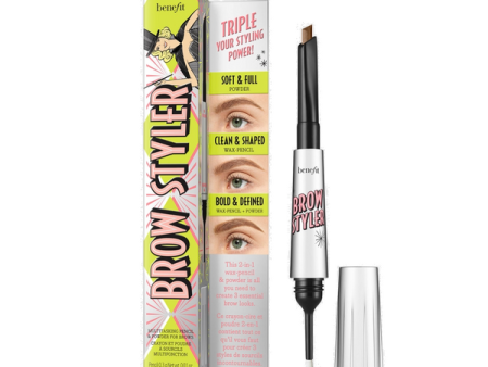 Benefit Brow Styler Multitasking Pencil & Powder 3 Warm Light Brown Online now