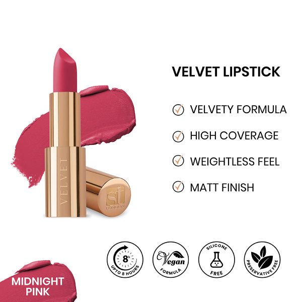 ST London Velvet Ultra Matt Lipstick Midnight Pink For Cheap