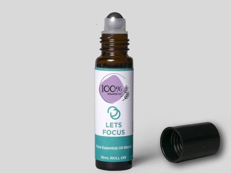 100% Wellness Co Let s Focus Essential Oil Roll-on Blend on Sale