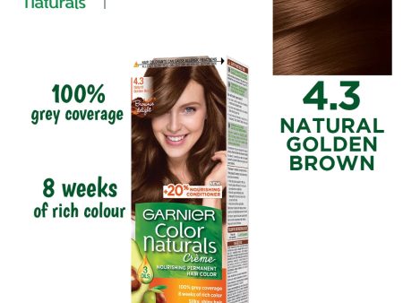 Garnier Color Naturals - 4.3 Natural Golden Brown Online Hot Sale