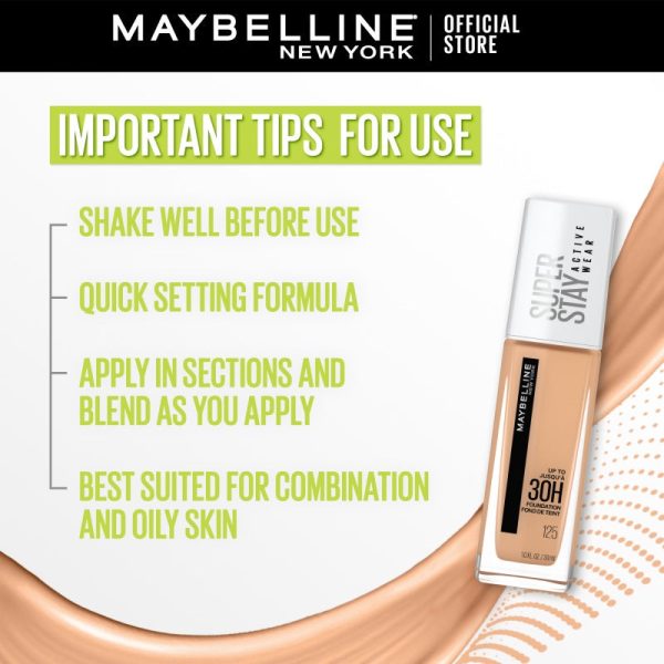 Maybelline Superstay 30 Hours Full Coverage Foundation - 30ml For Discount