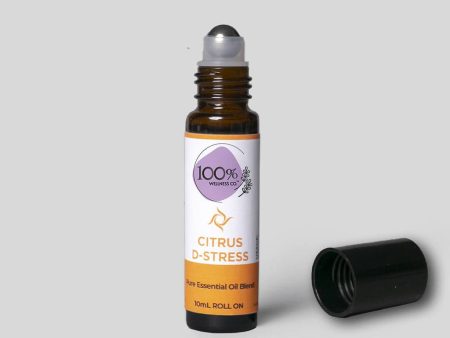 100% Wellness Co Citrus D-Stress Essential Oil Roll-on Blend For Cheap