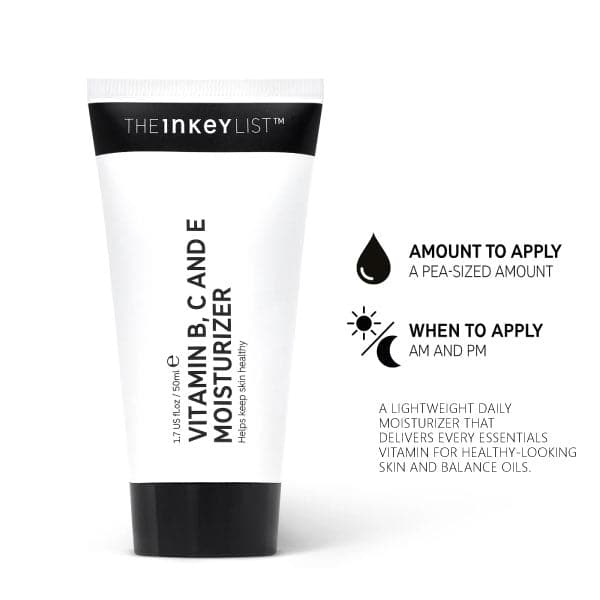 The Inkey List Vitamin B, C & E Moisturizer - 50ml For Sale