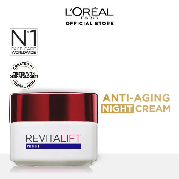 L Oreal Paris Revitalift Moisturizing Night Cream - 50ml Discount