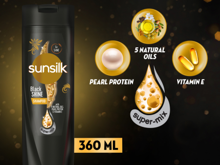 Sunsilk Black Shine Shampoo - 360ML Online Sale