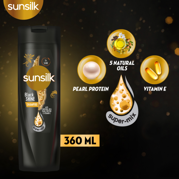 Sunsilk Black Shine Shampoo - 360ML Online Sale