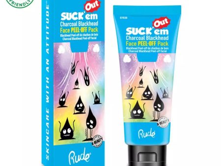 Rude Suck em Out Charcoal Face Peel Off Pack For Discount