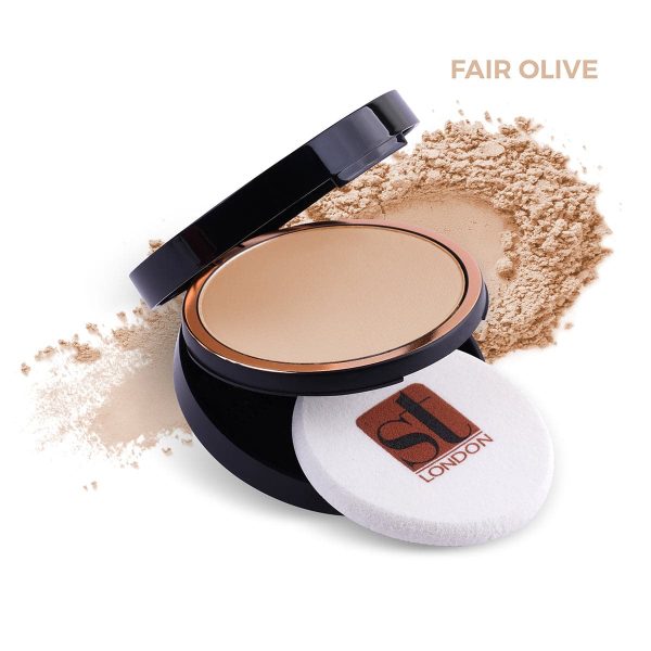 ST London Dual Wet & Dry Compact Powder - Fair Olive For Cheap