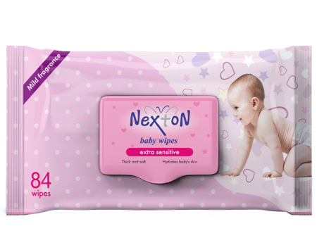 Nexton Baby Wipes Extra Sensitive Alcohol Free 84 Pcs Pack Online Sale