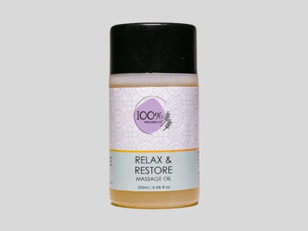 100% Wellness Co Relax & Restore Massage Oil Online Hot Sale